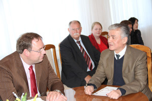 встреча немецкой делегации с ректором КГИУ Маратом Ибатовым